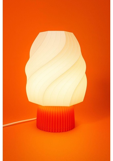 Ice Cream Lamp Masa Lambası Dekorasyon Aydınlatma Gece Lambası Abajur Turuncu