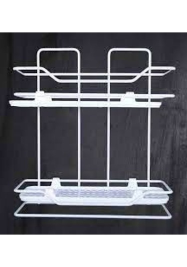 Zambak 2li Raf Siyah Beyaz 5361 Çok Renkli