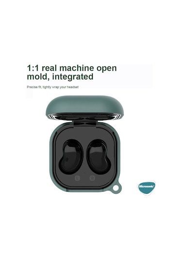 Microsonic Samsung Galaxy Buds 2 Pro Kılıf Askılı Mat Silikon Sarı