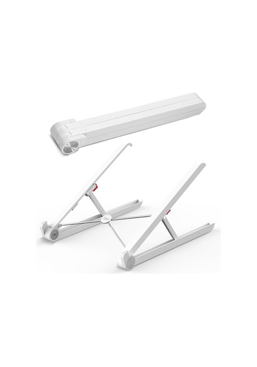 Bix Saiji X1 Alüminyum Notebook Laptop Standı Beyaz