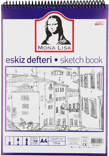Mona Lisa Eskiz Defteri A4 50 Yaprak 120  G