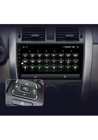 Exvol Toyota Corolla 2006 2013 Android Multimedya 9 İnc Ips Ekran 2GB Ram 32 GB Hafıza