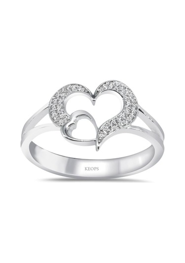 0.16 Karat Pırlanta Çift Klap Yüzük