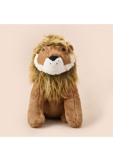 Evidea Soft Ormanların Kralı Aslan Figürlü Yastık - Kahverengi - 30x55 Cm Kahverengi