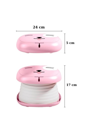 Mooiebaby's Cat Potty Katlanabilir Çocuk Tuvaleti Pembe