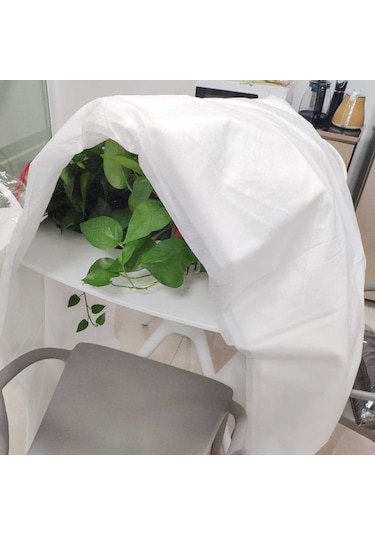 Sones Dokumasız Bitki Örtüsü Kış Yalıtımı Nemlendirici Soğuk Koruması Bitki Örtüsü Bezi, Boyut: 3x15m Beyaz