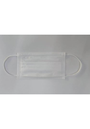 3 Katlı Beyaz Maske Cerrahi Yetişkin 10 Kutu 500 Adet