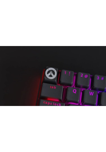 Overwatch Temalı Keycap 2'li Set Gri-siyah Renk Mekanik Kla