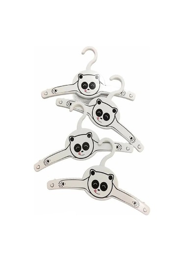 Gondol Bebek Pandali Çocuk Elbise Askısı Beyaz 12 Adet G228p Beyaz