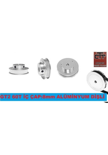 Dişli Alüminyum Gt2 Kasnak 16T-20T-30T-40T-60T