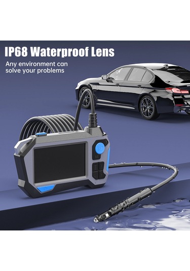 Profesyonel Monitörlü Yılan Kamera 360 Derece Dönen 5mt Yılan Kam