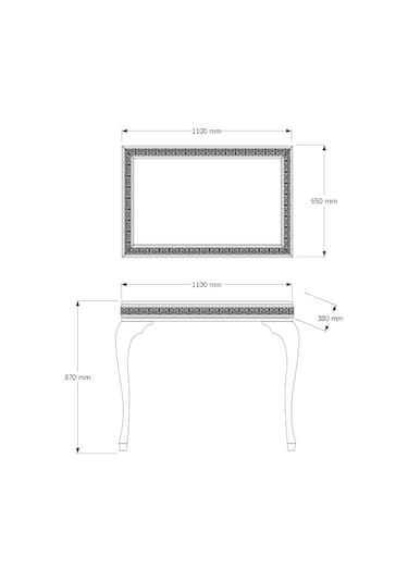 Decorotti-Ferro A3-2Gizli Sistem Dresuar Ayna Beyaz