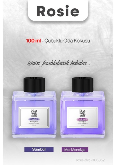 Sümbül Ve Mor Menekşe Rosıe Çubuklu Oda Kokusu 100 Ml Fresh