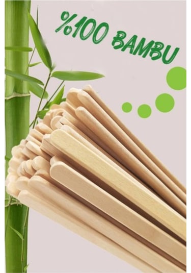 Ahşap Karıştırıcı (Bambu) 500 Adet