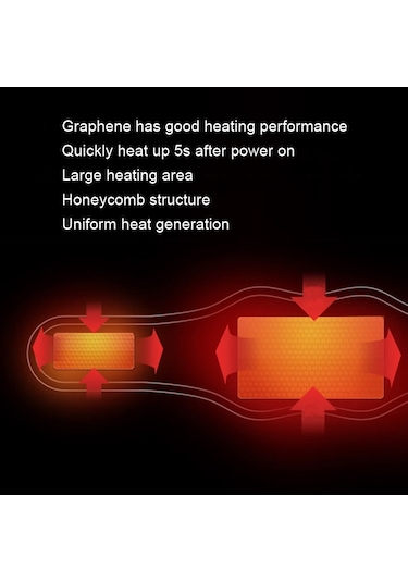 Butu Usb 5v Grafen Termal Fizyoterapi Isıtma Kemeri Gri