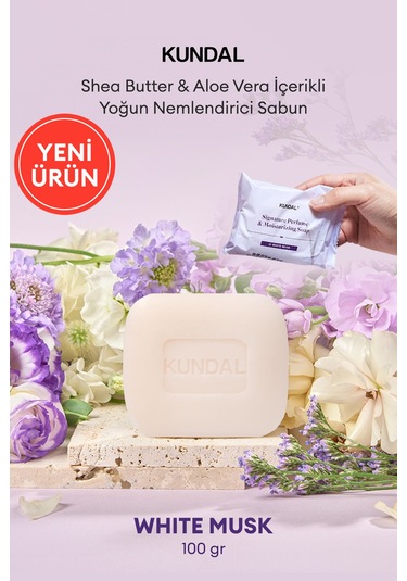 Yoğun Nemlendirici Sabun Kundal Signature Perfume & Moisturizing Soap White Musk 100gr