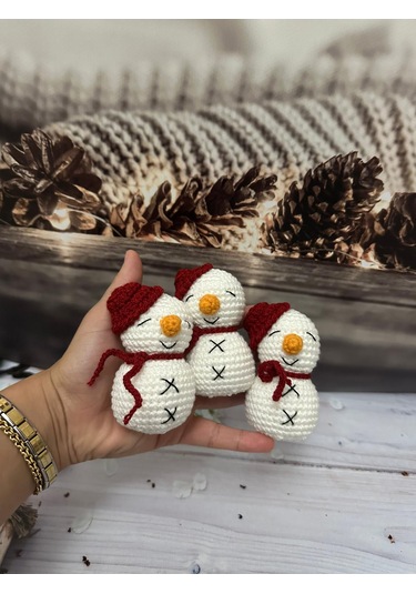 Amigurumi Kardan Adam 10 Cm 1 Adet
