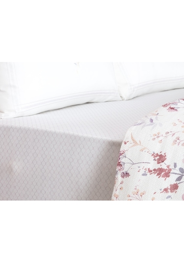 Madame Coco Fantina Tek Kişilik Baskılı Pike Takımı Pba-252tek Kişilik-mürdüm