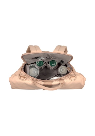 Lassig Rolltop Up Bebek Bakım Sırt Çantası Peach Rose Somon