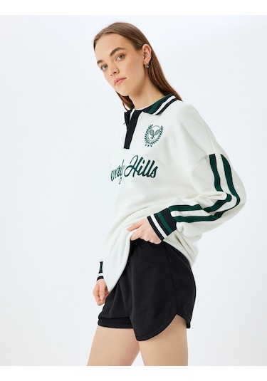 Koton Beli Bağcıklı Oversize Mini Şort Siyah 5sal40034ık Siyah