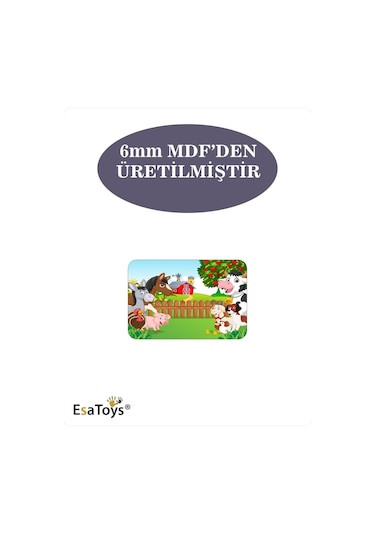 Ahşap Çocuk Puzzle 6 Parça-66