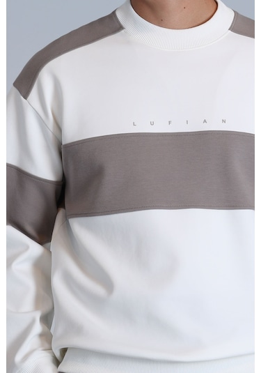 Lufian Pıeces Erkek Sweatshirt Kırık Beyaz Kırık Beyaz 112030139100510 Kırık Beyaz