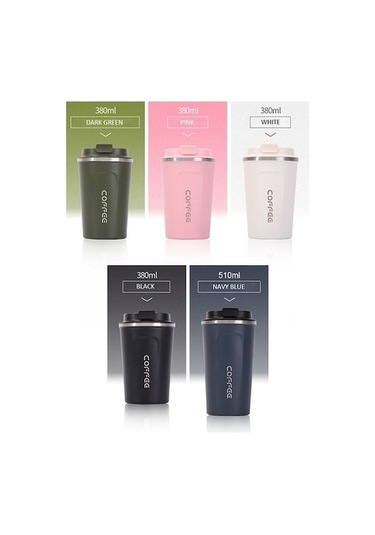 Didadodo Termal Seyahat Kupası - Mavi Paslanmaz Çelik İzolasyonlu Bardak - Araba Kullanımı İçin Koyu Mavi, Mavi Kapaklı Koyu Mavi