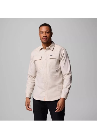 Columbia Am1594 Landroamer Twill Erkek Uzun Kollu Gömlek 2120581278 Bej