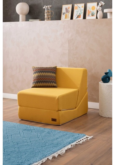 Good Night Canga Tek Kişilik Çok Amaçlı Tekli Berjer Sarı