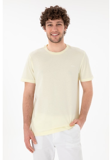 U.S. Polo Assn. Erkek Regular Fit Bisiklet Yaka Limon Basic Tişört 50305928-VR035 U.S. Polo Assn. Erkek Regular Fit Bisiklet Yaka Limon Basic Tişört 50305928-VR035