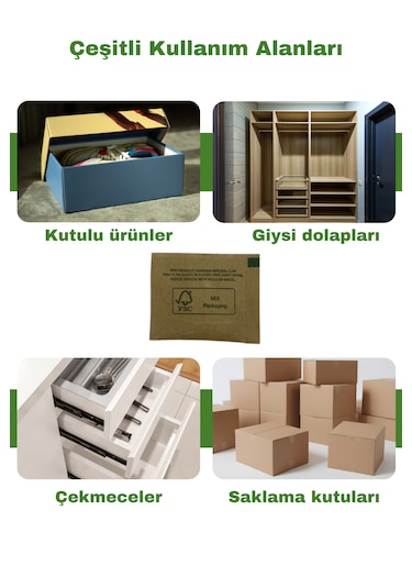6 Gr 25 Adet Nem Alıcı Rutubet Giderici Küf Önleyici %100 Doğal