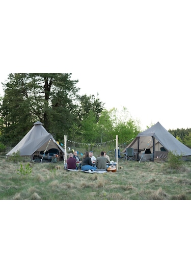 EasyCamp Moonlight Cabin Glamping 10 Kişilik Yüksek Aile Çadırı Yeşil