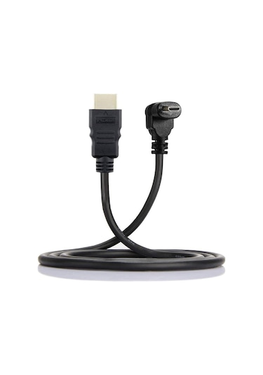 Micro HDMI to HDMI 90 Derece Açılı Mikro HDMI Tablet Kamera Kablo