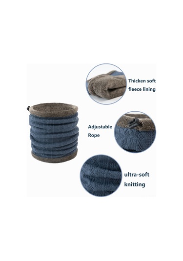 Geeroyoo Kışın Sıcak Tutan, Rüzgar Ve Toza Karşı Koruyan Yumuşak Polar Boyunluk - Gri Gri