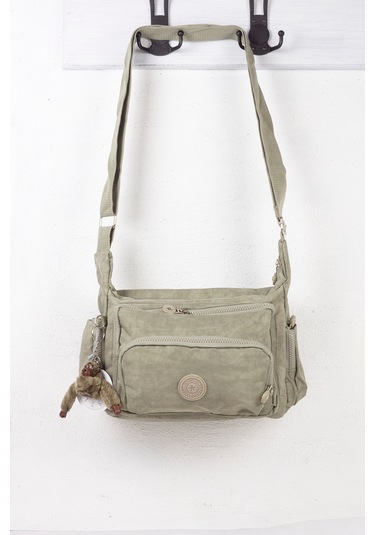 Krinkıl / Klinkır Su Geçirmez Kumaş Çok Gözlü Çapraz Kol Ve Omuz Postacı Çantası 116g Bej