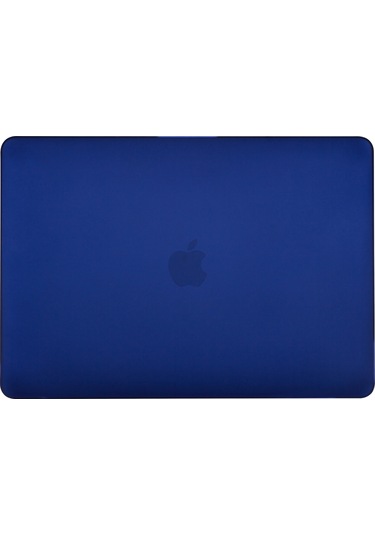 Cbtx Mat Plastik Ön ve Arka Koruyucu MacBook Air 13.3" Laptop Kılıfı  Siyah Mavisi