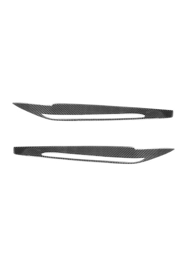 Sones 2 Adet/takım Karbon Fiber Araba Farı Kaş Dekoratif Etiket Bmw X5/f15 2014-2018, Damla Tutkal Versiyonu