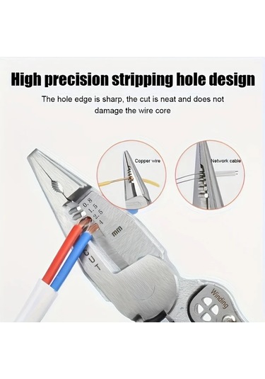 Xuweiwei Ltl1009 Y Igne Burunlu Cok Fonksiyonlu Tel Siyirma Pensesi 12 26 Awg Tpr Sap Elektrikciler Dıy Guvenlik Kilidi Ergonomik Dayanikli