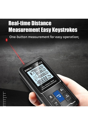 Besthome1 Yüksek Hassasiyetli Lazerli Mesafe Ölçer - 5 Mod, Ip54 Su Geçirmez, 120m Ölçüm