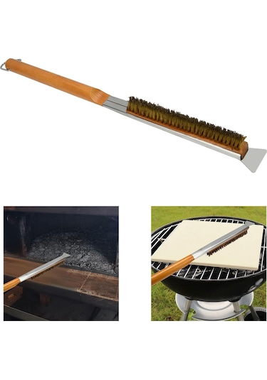 Homyl Pizza Fırın Fırçası Çıkarılabilir Taşı Kamplar A