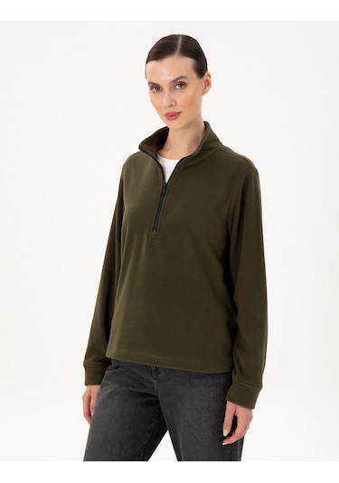 Pierre Cardin Kadın Haki Sweatshirt 50300846-vr027 Haki