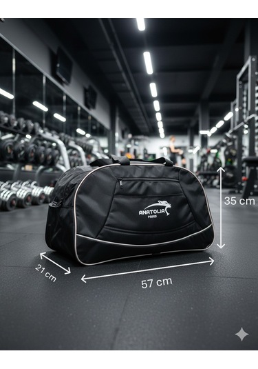 Newfull Sport Anatolia Pars Astarlı Seyahat Ve Spor Çantası-byük Siyah