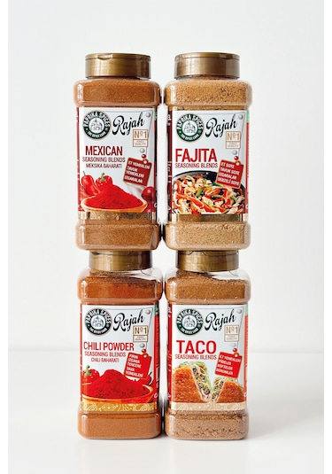 Lezzetçi Mexican + Fajita + Chili Powder + Taco 4 x 600 G