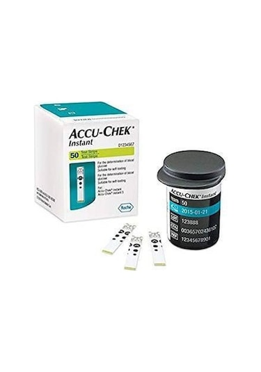 Accu-Chek Instant Şeker Ölçüm Stribi 1 Kutu 50 Adet