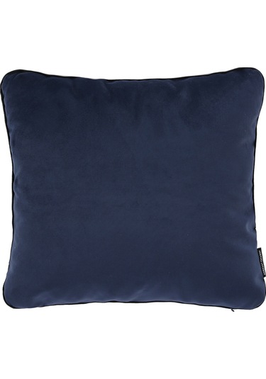 Biyeli Kırlent Yastık Kılıfı Lacivert Rengi 45x45