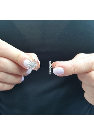 Lova Pırlanta Kar Tanesi Küpe -  3040107