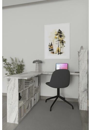 Venedik 13 Raflı Çalışma Masası, Frezya