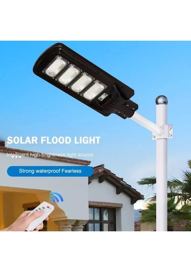N&D Lighting 200 W Solar Güneş Enerjili Bahçe Ve Sokak Lambası