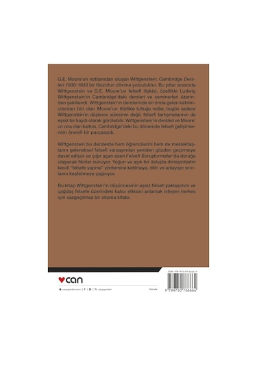 Wittgenstein: Cambridge Dersleri 1930-1933