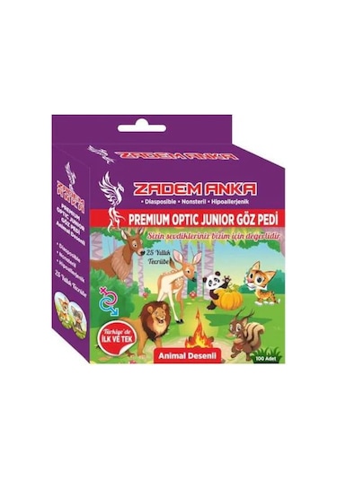 Zadem Anka Çocuk Göz Kapama Bandı 200 Adet 2 Kutu Göz Kapama Pedi